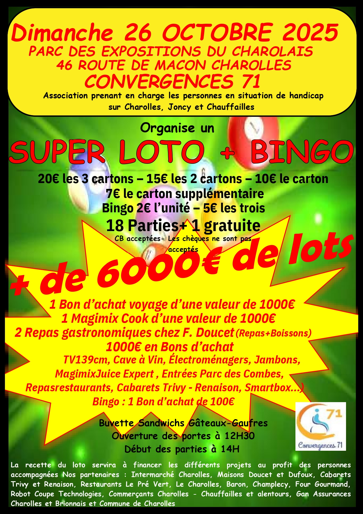 👉Loto Organisé par Convergences 71