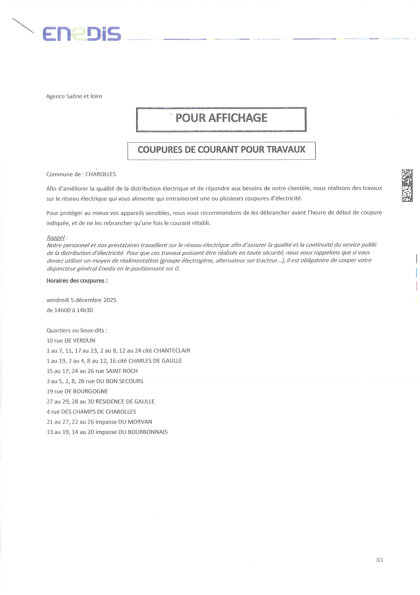 👉 Avis de coupure d’électricité