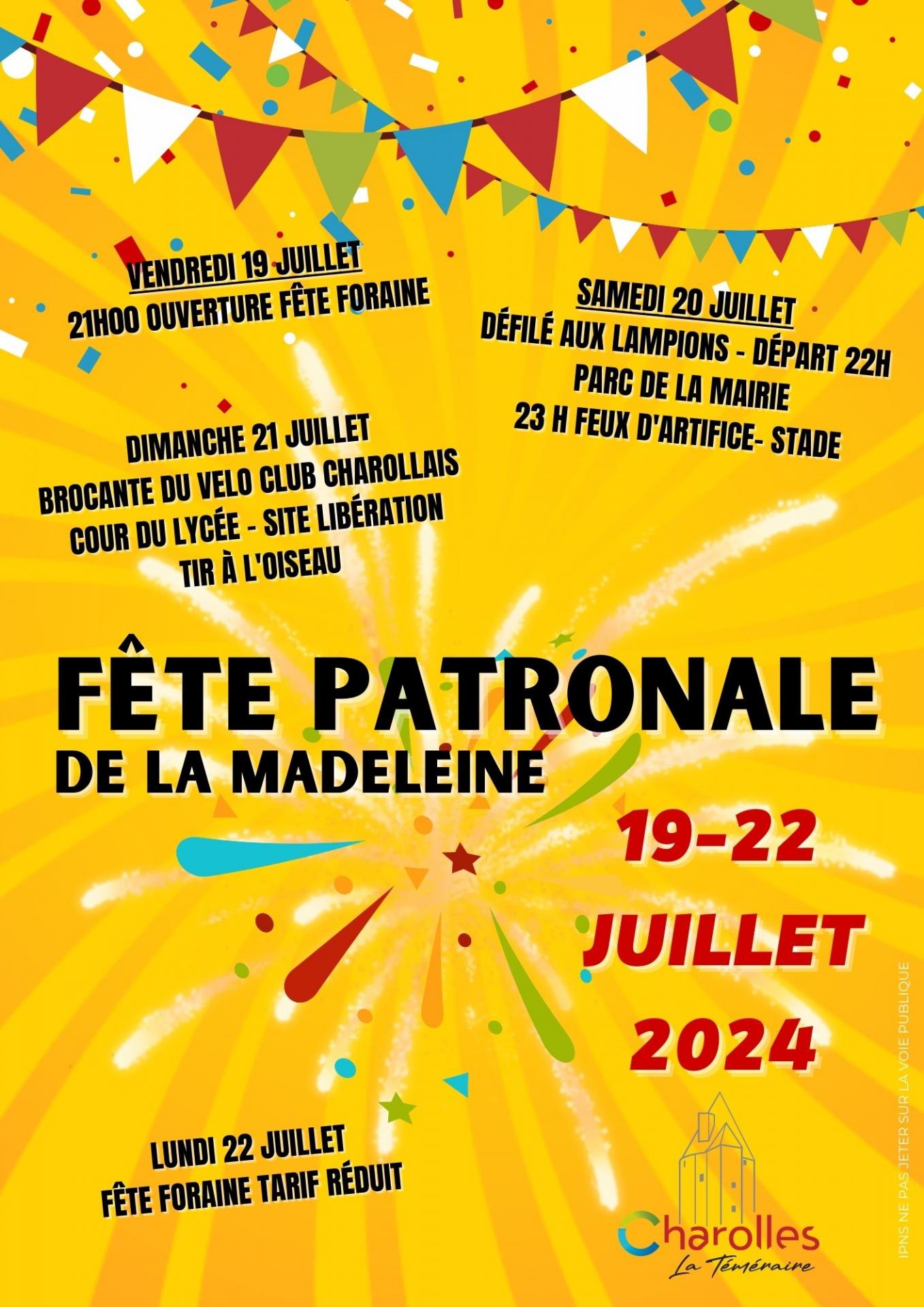 👉 Fête patronale de la Madeleine