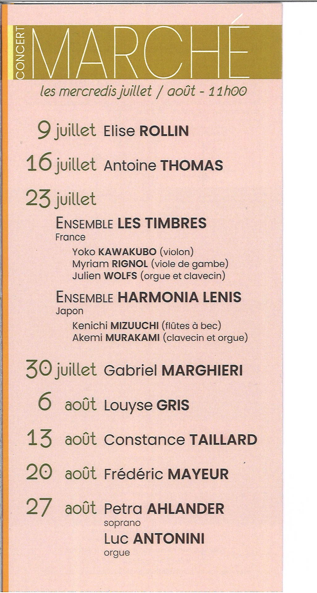 👉Les Concerts du Marché - Orgue de Charolles